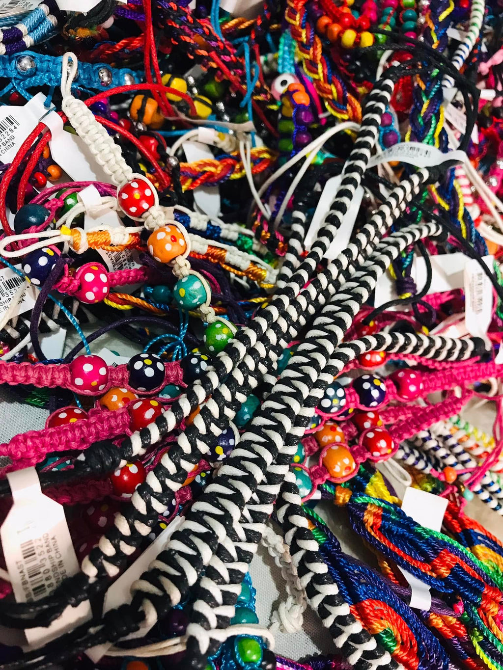 Woven Friendship Bracelets – Beaded Boho Cord evil eye Wristbands