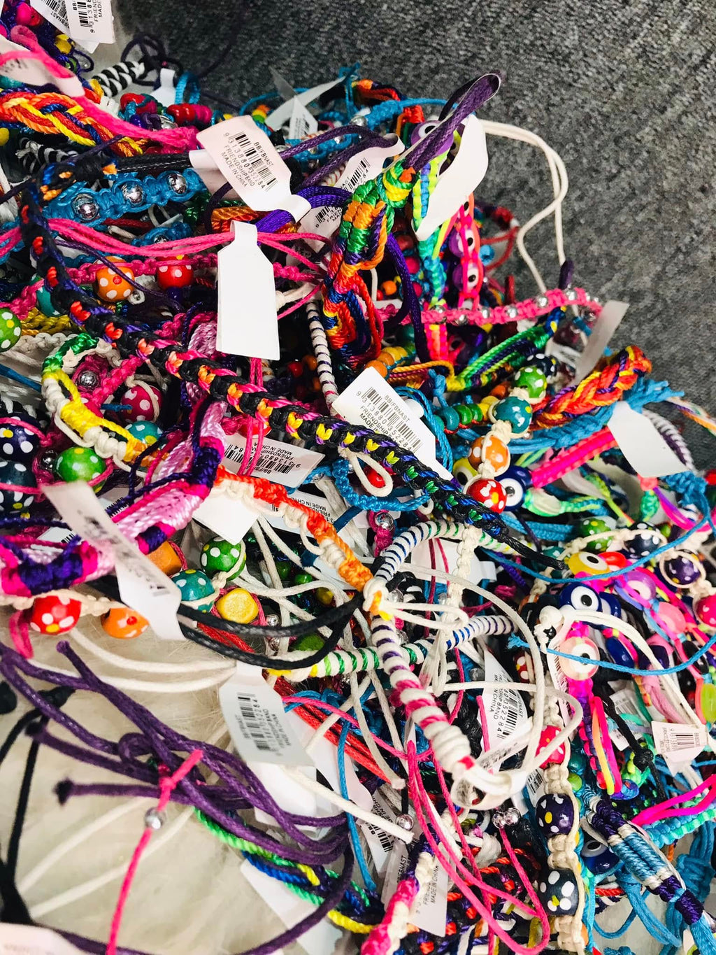 Woven Friendship Bracelets – Beaded Boho Cord evil eye Wristbands