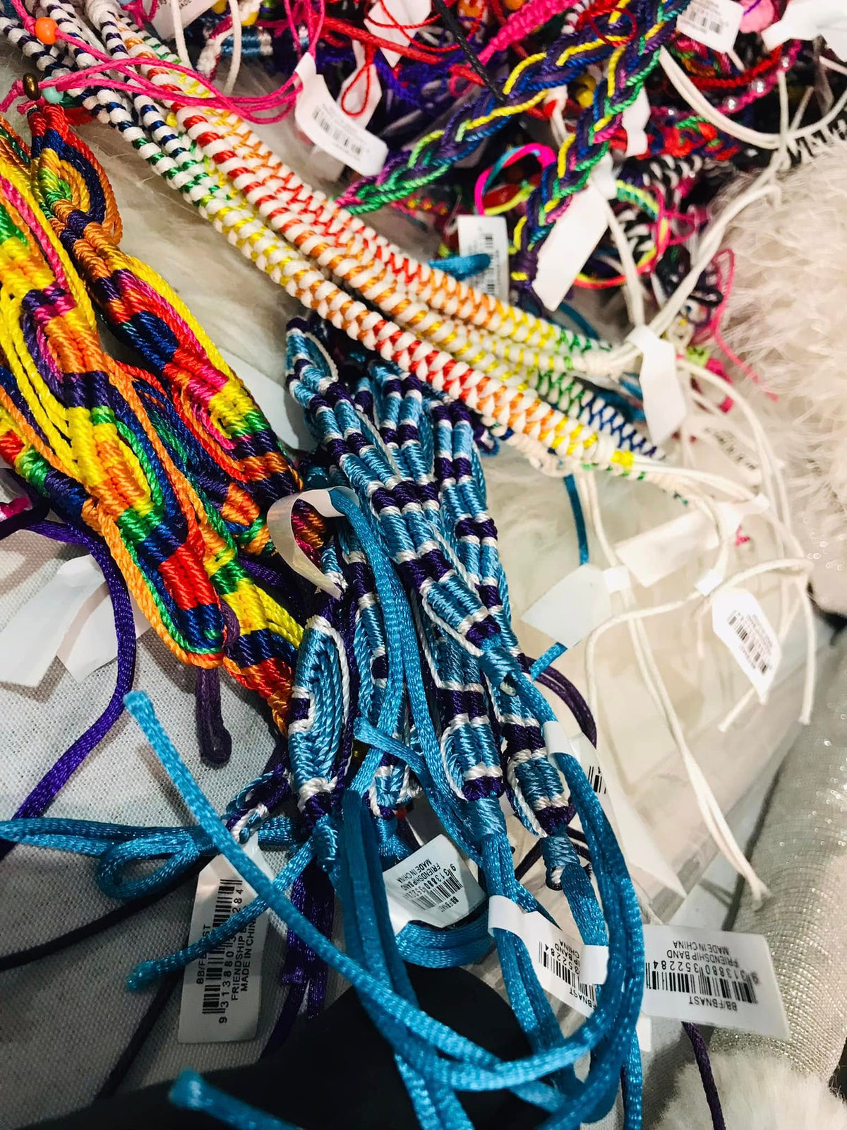 Woven Friendship Bracelets – Beaded Boho Cord evil eye Wristbands