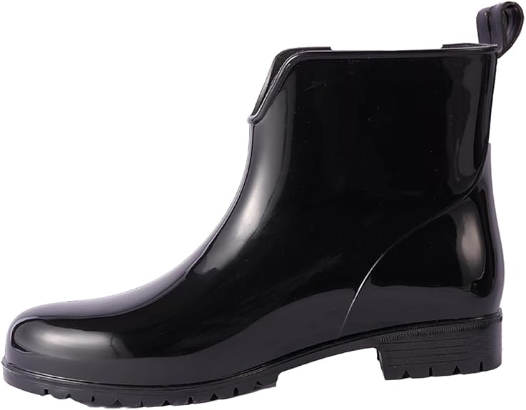 Sinsay Women’s Glossy Black Ankle Boots