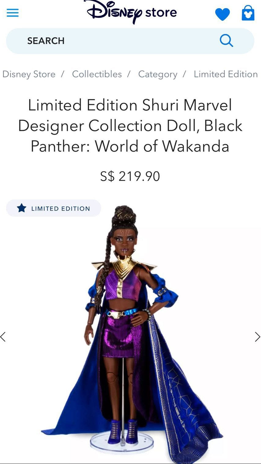 Limited Edition Collector Doll SHURI Wakanda