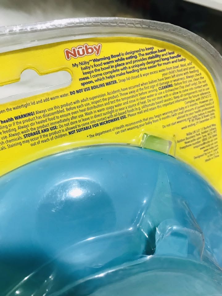 Nuby Muncheez Warming Bowl with Suction Base and Spoon