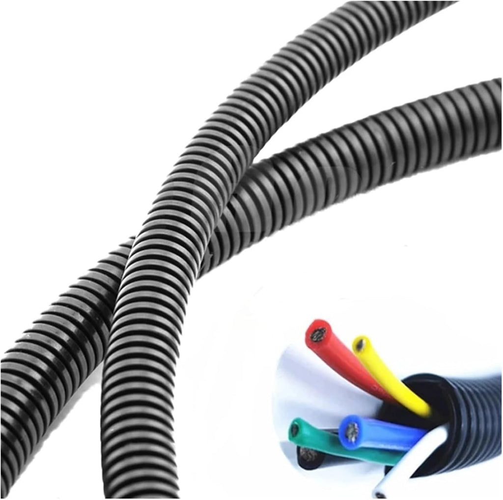 Black Flexible Corrugated Cable Sleeve