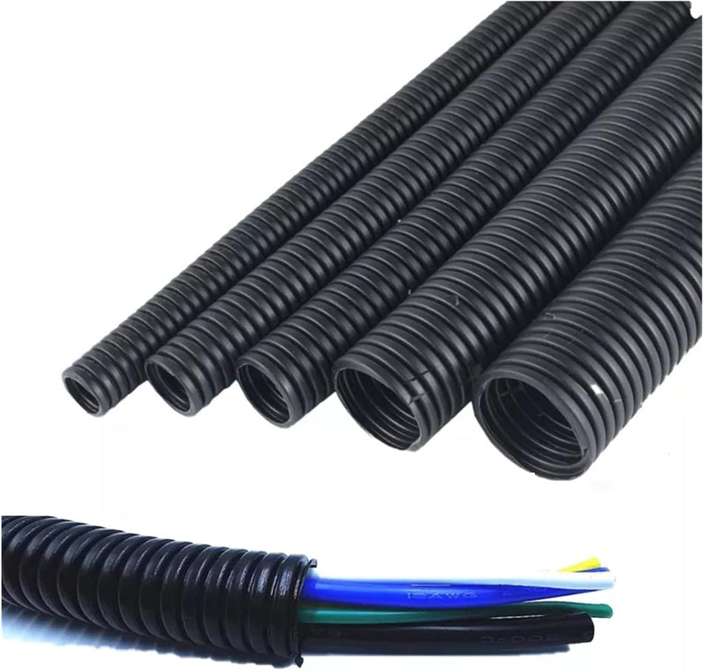 Black Flexible Corrugated Cable Sleeve