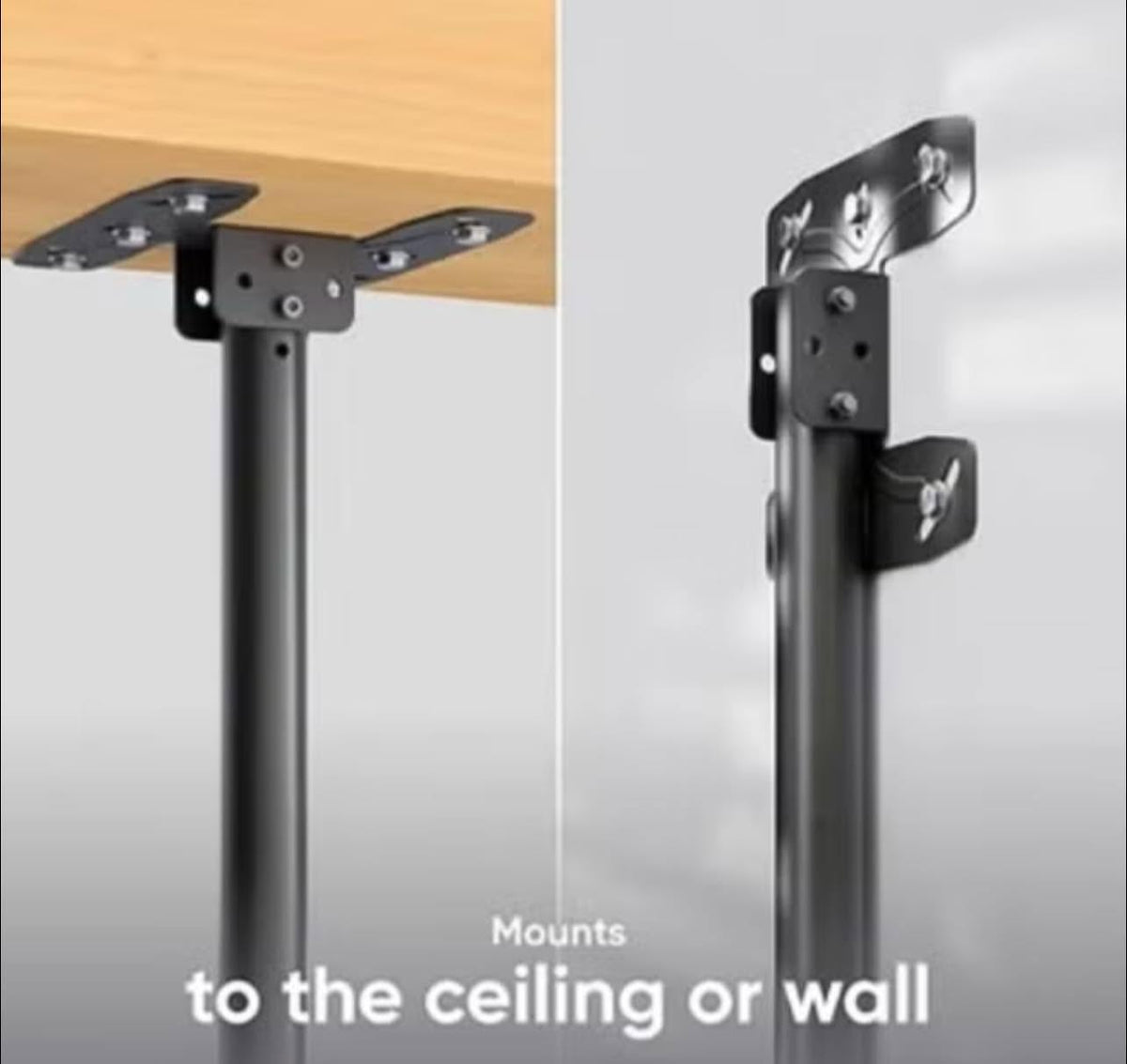 Heavy-Duty Adjustable TV Ceiling Mount – 43–86 Inches