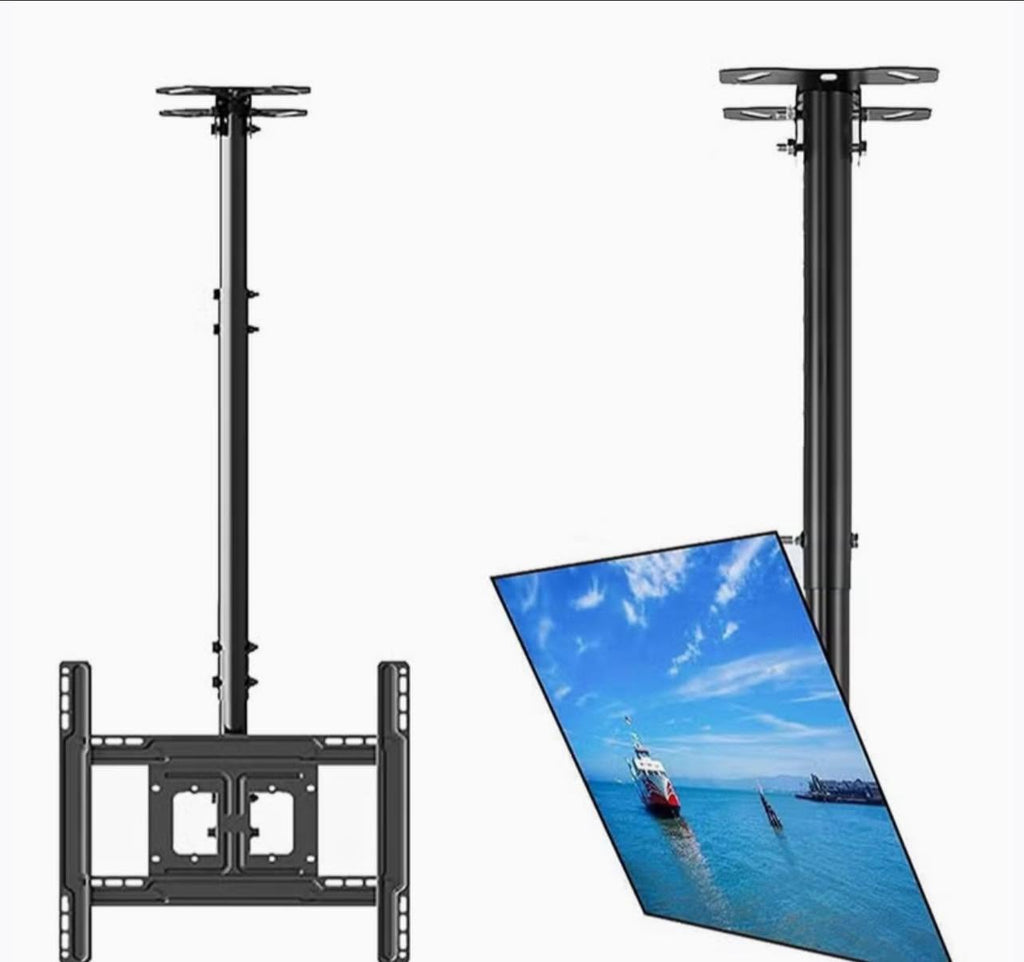 Heavy-Duty Adjustable TV Ceiling Mount – 43–86 Inches
