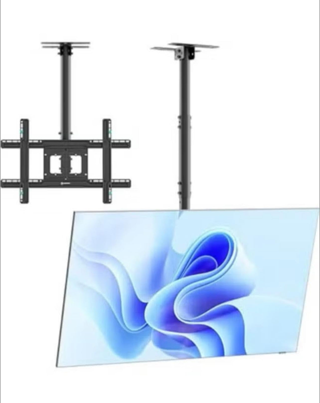 Heavy-Duty Adjustable TV Ceiling Mount – 43–86 Inches