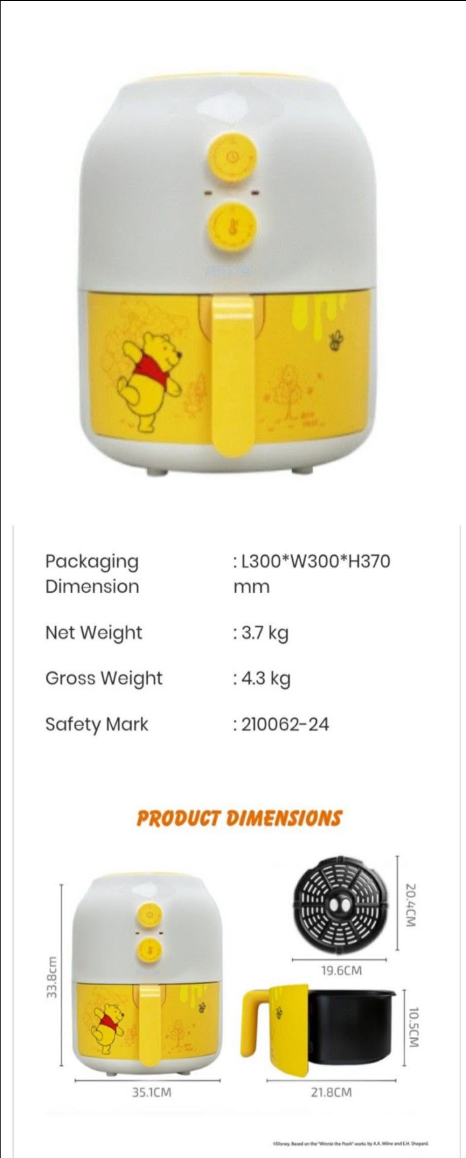 Winnie the Pooh Air Fryer 💛