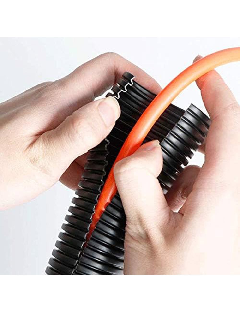 Black Flexible Corrugated Cable Sleeve