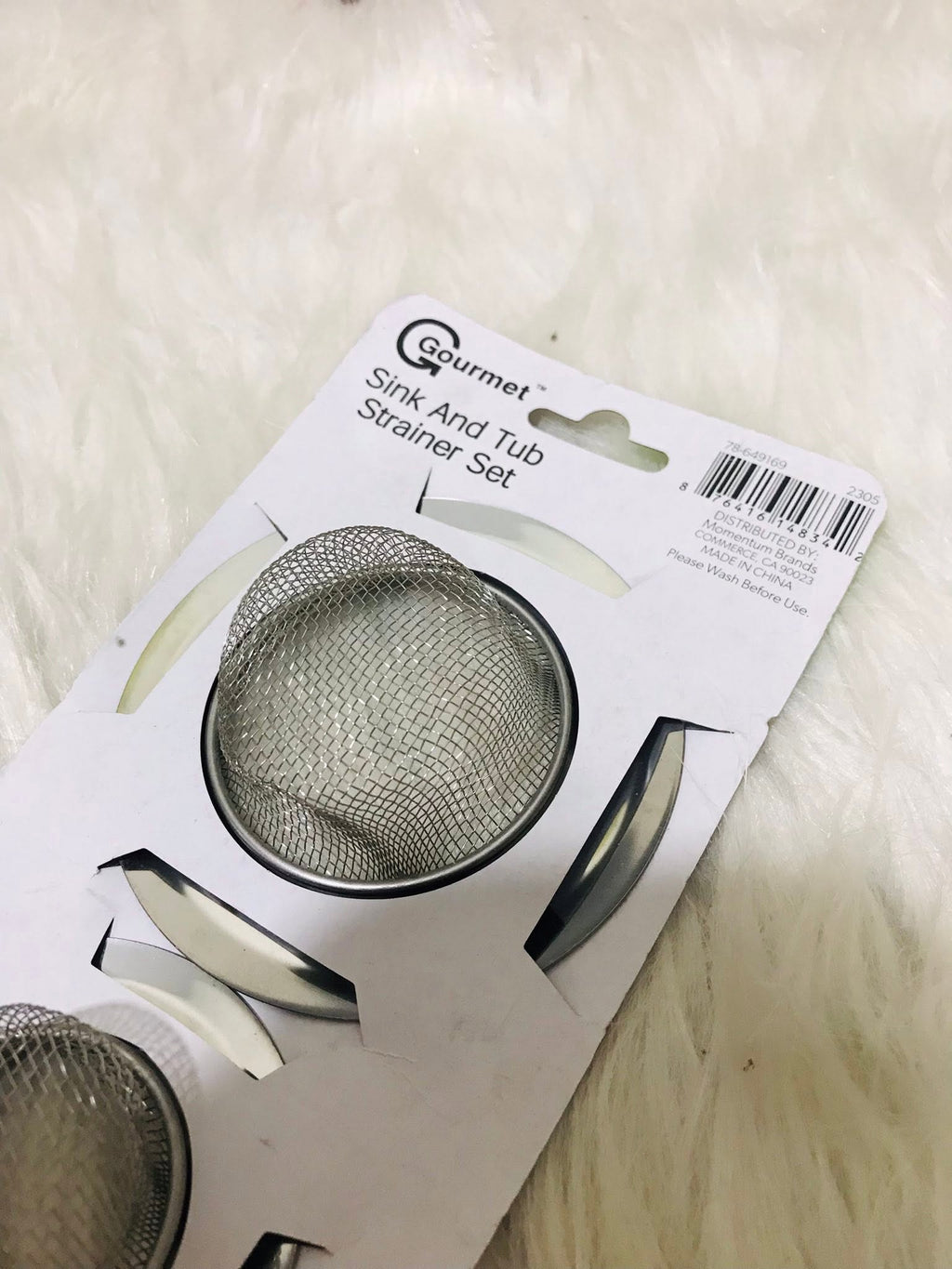 2 Pieces Kitchen Sink Strainer Multifunctional Wire Mesh Drain Strainer