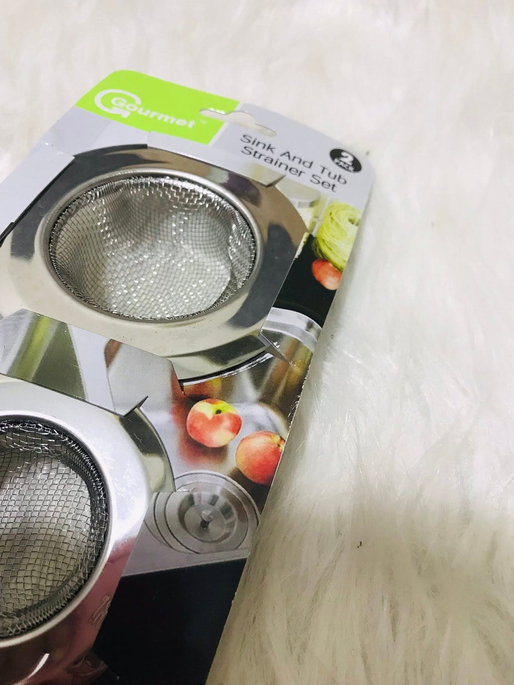 2 Pieces Kitchen Sink Strainer Multifunctional Wire Mesh Drain Strainer