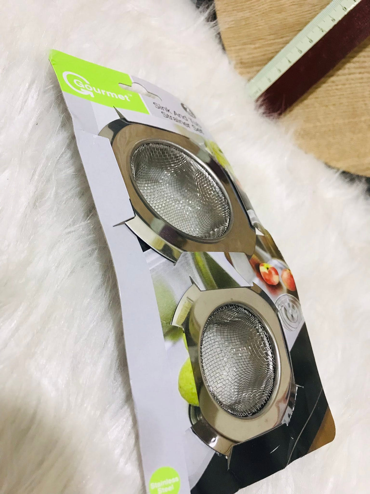 2 Pieces Kitchen Sink Strainer Multifunctional Wire Mesh Drain Strainer