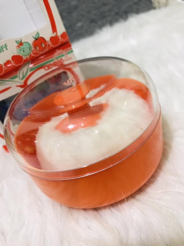 Apple Baby Powder Box with Puff