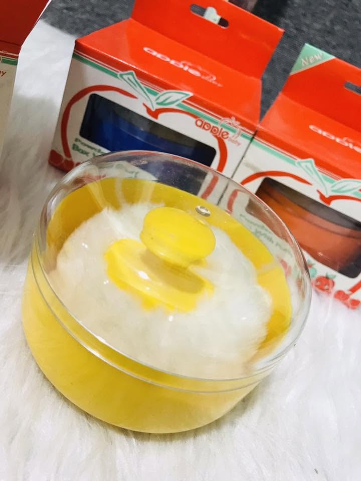 Apple Baby Powder Box with Puff