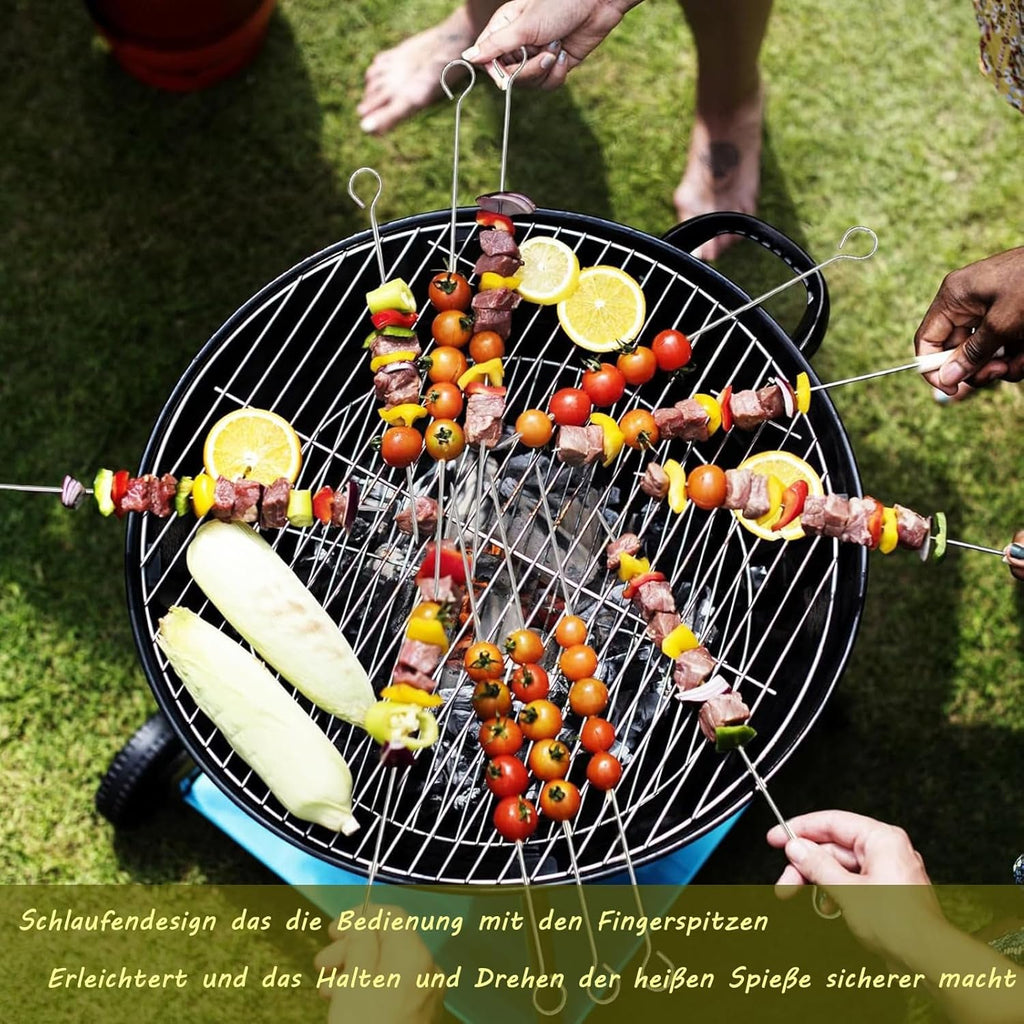 Metal BBQ Skewers – Set of 6