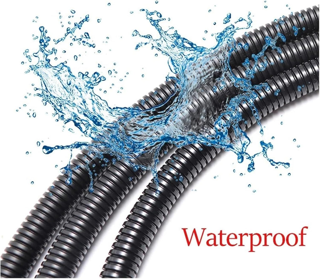 Black Flexible Corrugated Cable Sleeve