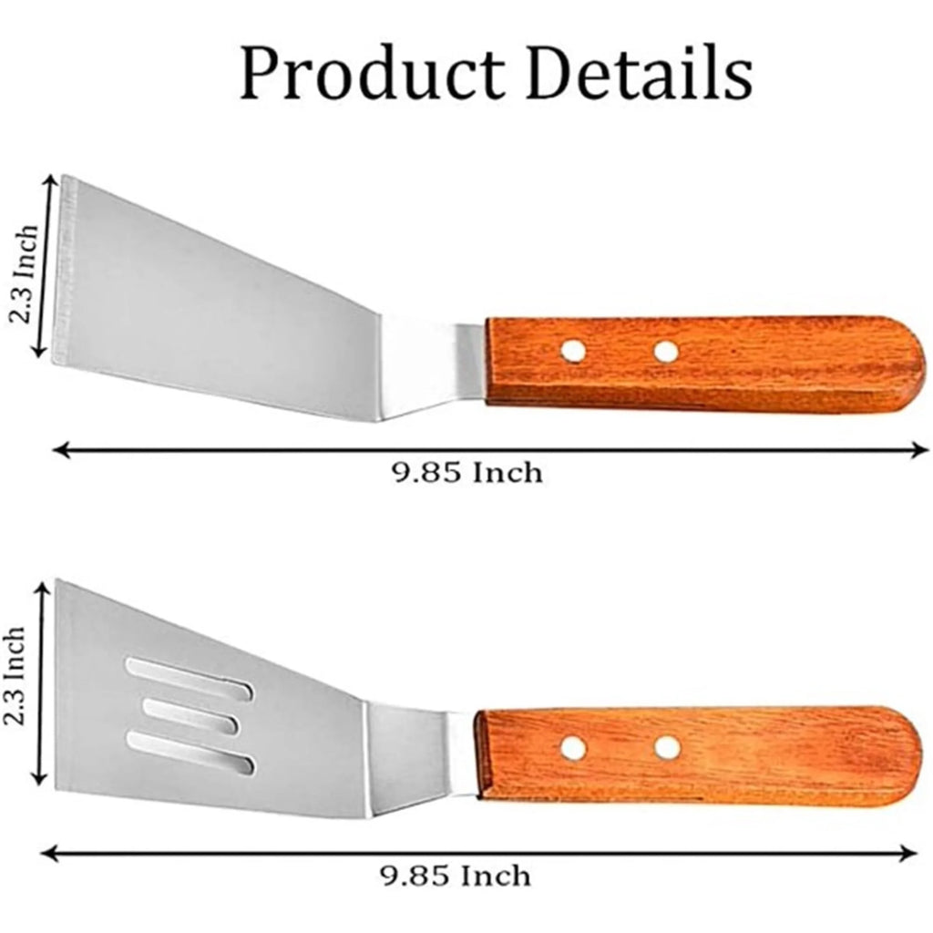 Small Metal Spatula Set 2PCS Mini Spatula Small Spatulas Mini Stainless Steel Turner
