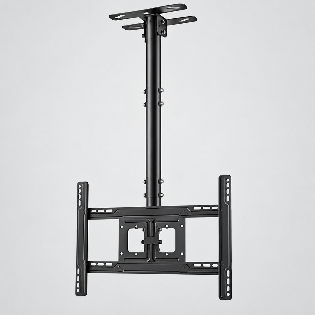 Heavy-Duty Adjustable TV Ceiling Mount – 43–86 Inches