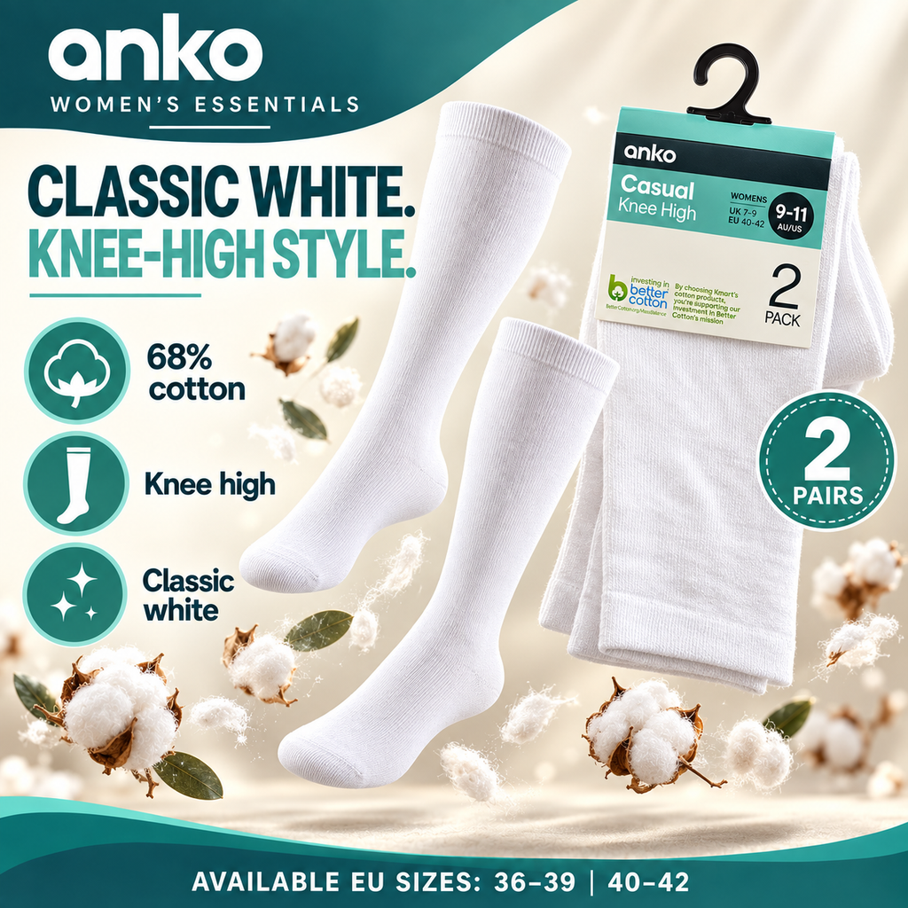 Anko Women’s Casual Knee High Socks