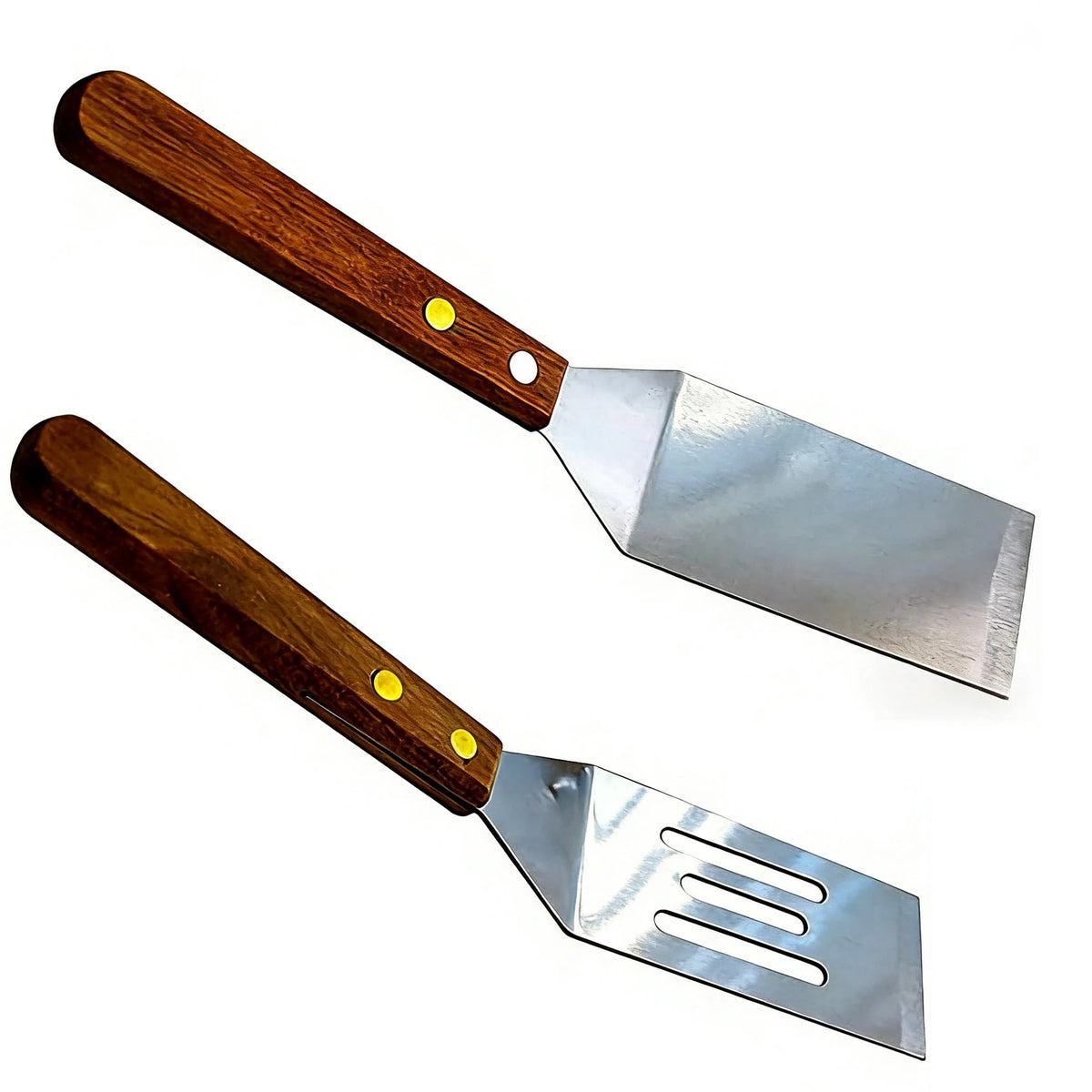 Small Metal Spatula Set 2PCS Mini Spatula Small Spatulas Mini Stainless Steel Turner