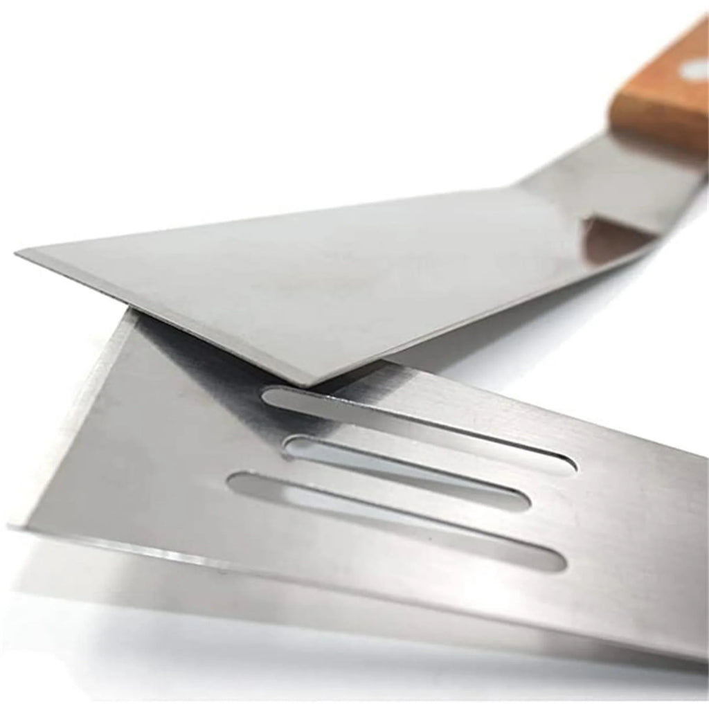 Small Metal Spatula Set 2PCS Mini Spatula Small Spatulas Mini Stainless Steel Turner
