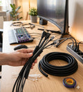 Black Flexible Corrugated Cable Sleeve