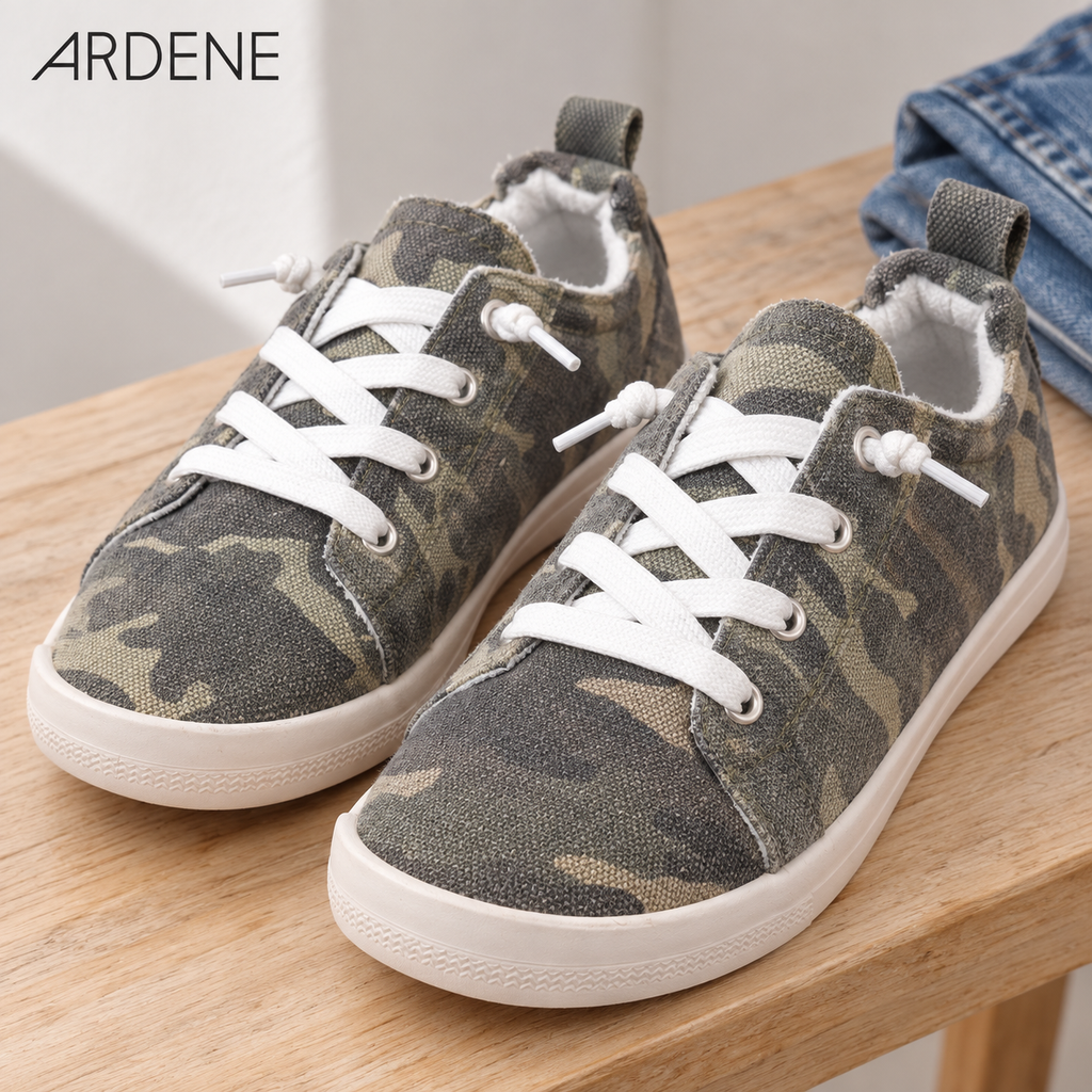 ARDENE Camouflage Low-Top Sneakers