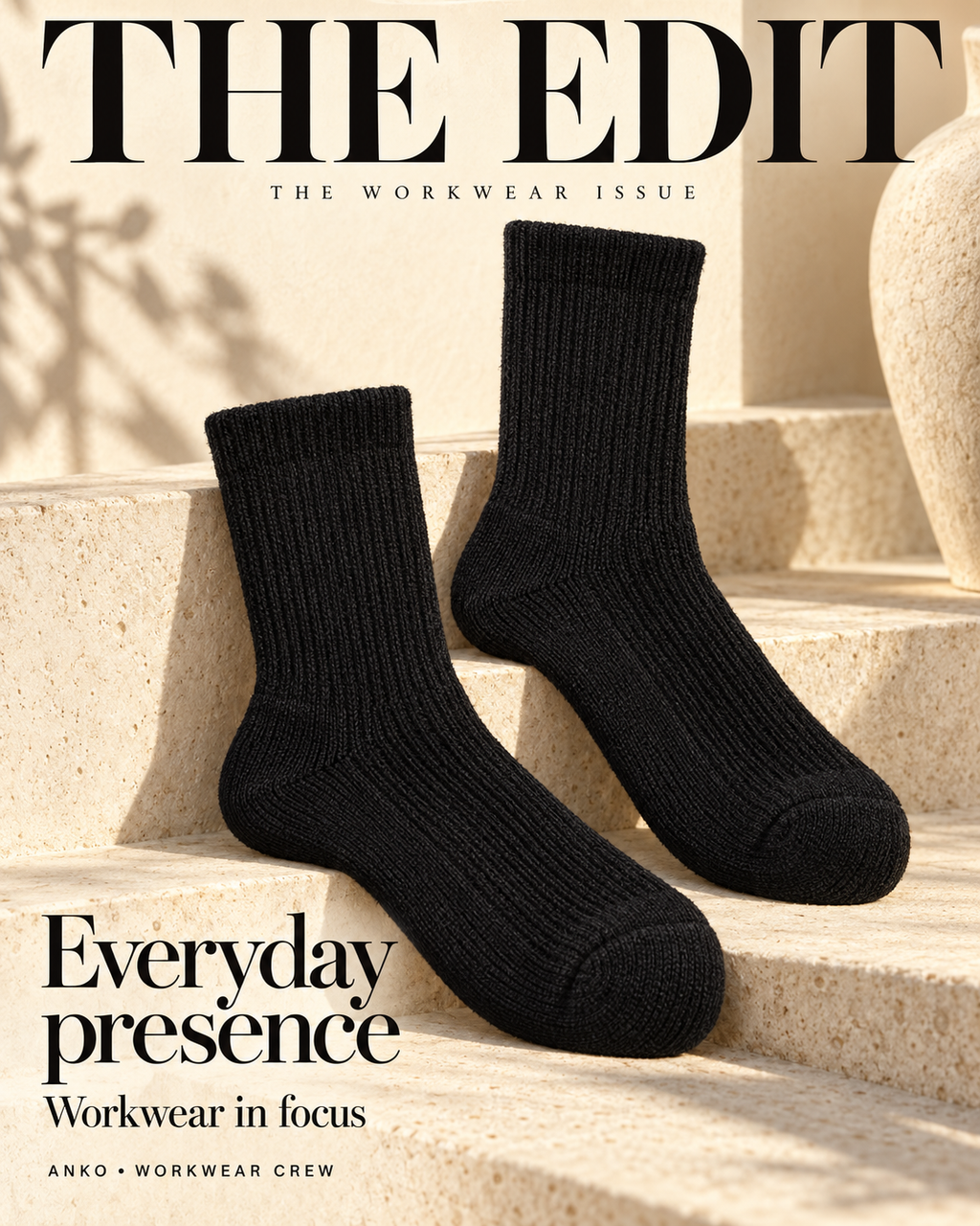 Anko Men’s Workwear Crew Socks