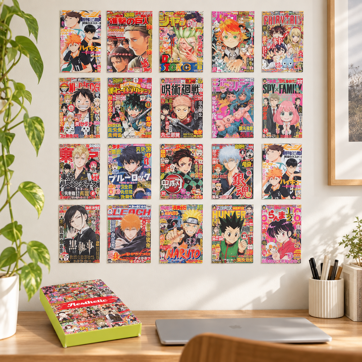 50-Piece Anime Wall Collage Kit