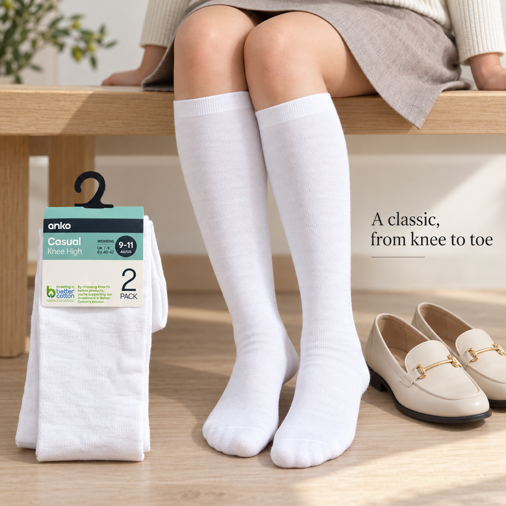 Anko Women’s Casual Knee High Socks