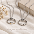 “Love” Ring Pendant Necklace Set