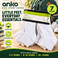 Anko Kids Sport Low Cut Socks 7-pak (white)