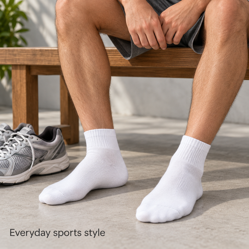 Anko Men’s Sports Quarter Crew Socks