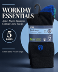 Anko Men’s Business Cotton Crew Socks (Pack 5)