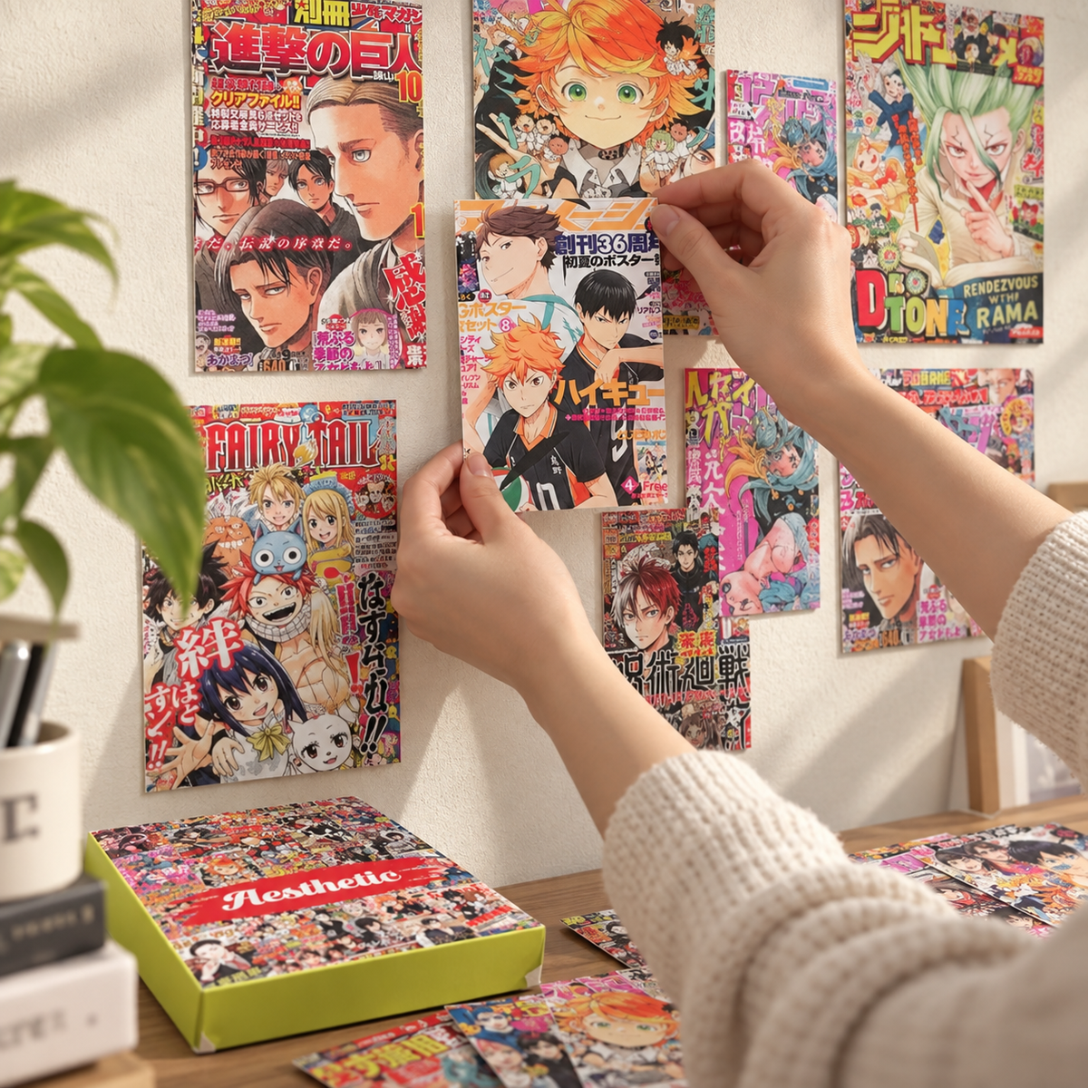50-Piece Anime Wall Collage Kit