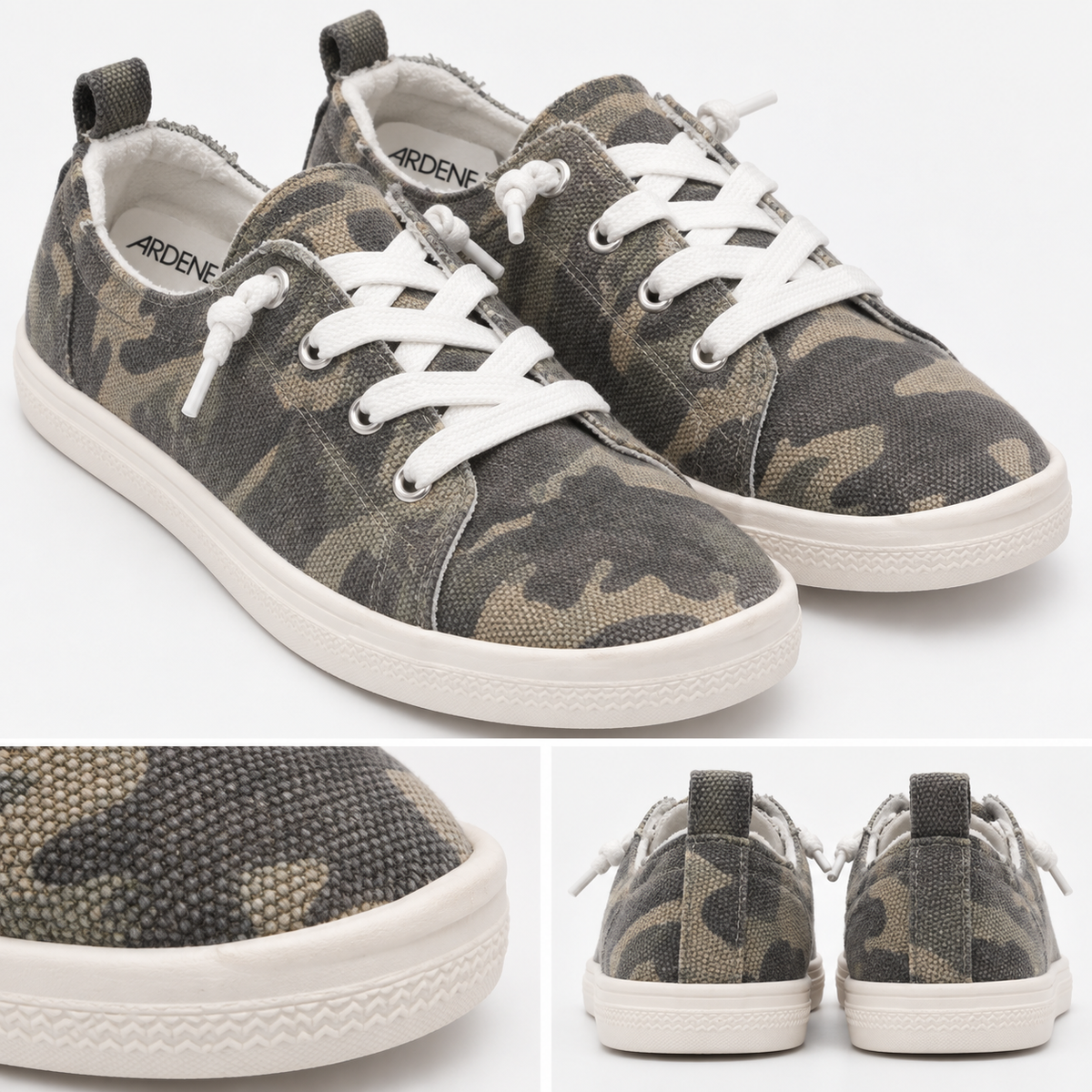 ARDENE Camouflage Low-Top Sneakers