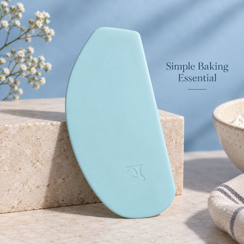 Light Blue Silicone Baking Scraper