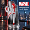 Marvel Avengers Tower Pen with Holder – Silver & Red