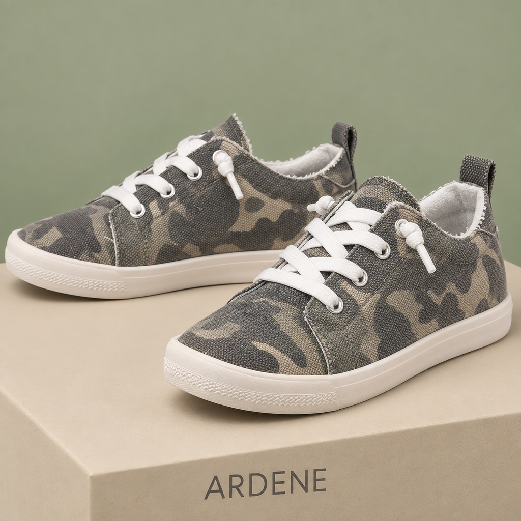 ARDENE Camouflage Low-Top Sneakers