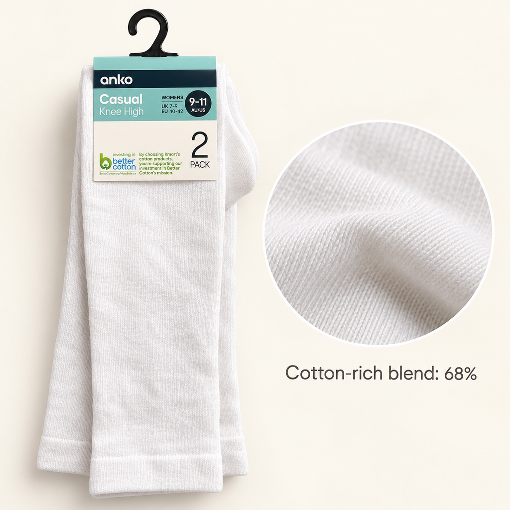 Anko Women’s Casual Knee High Socks