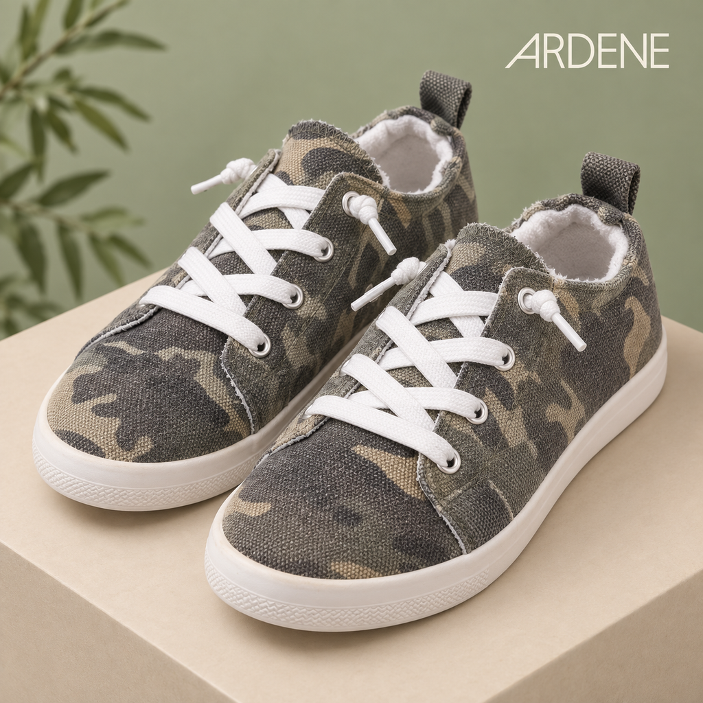 ARDENE Camouflage Low-Top Sneakers