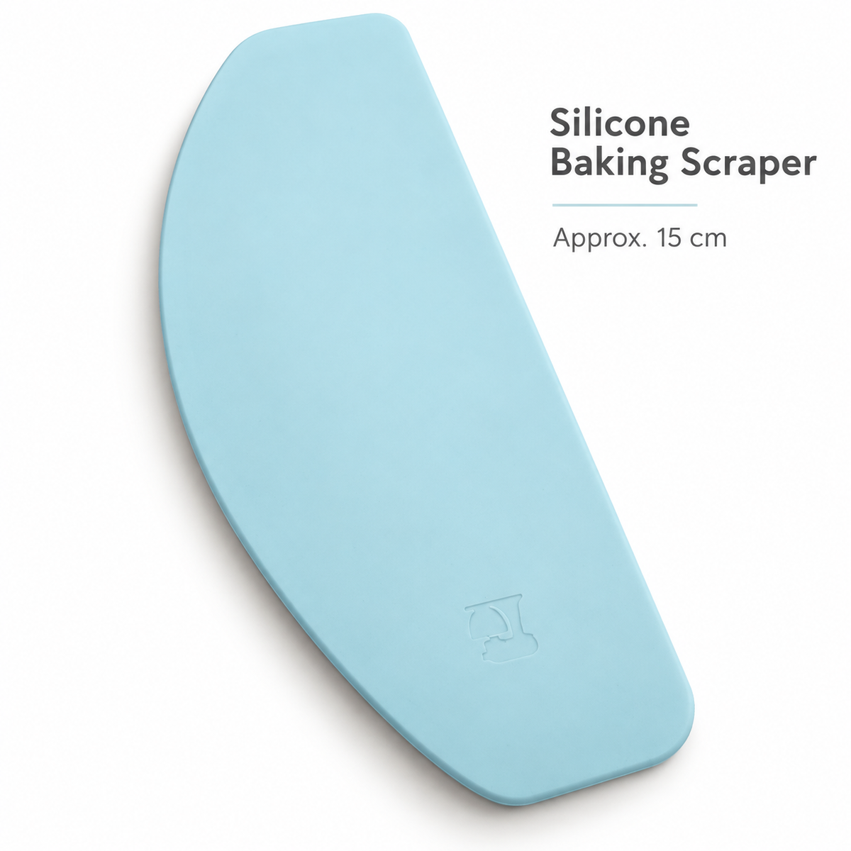 Light Blue Silicone Baking Scraper