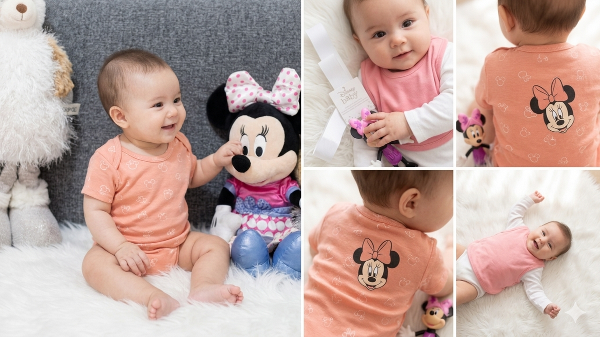 🎀 Disney Baby Minnie Mouse Clothing Gift Set (Pack of 3)
